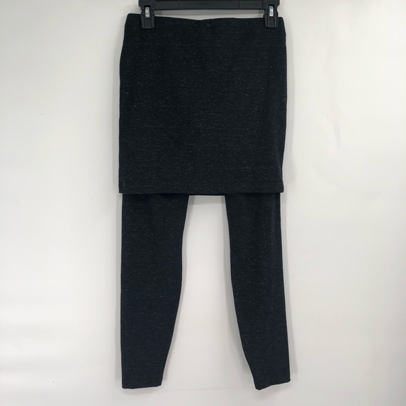 CABI M'Leggings 3210 Skirted Legging Modest Space Dye Grey Layered Stretch Comfy - Picture 6 of 8